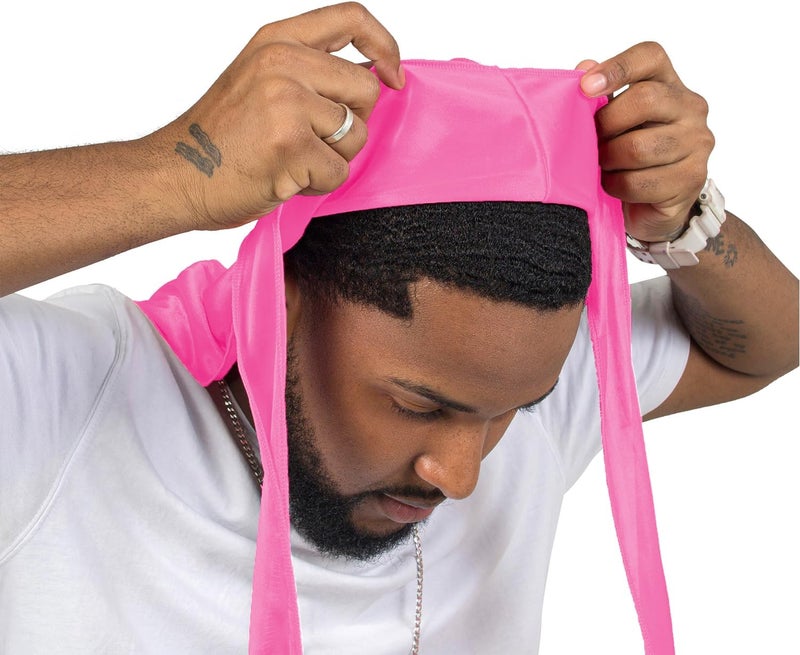 ForceWave 2 Pieces Silky Durag Pack for Men Women Waves, Premium Satin Deluxe Du-rag - Image 2